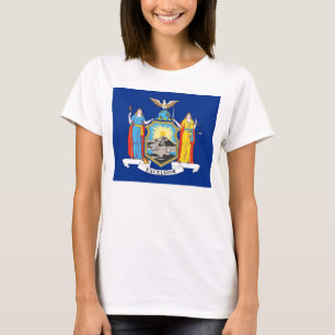 T-shirt femme avec le drapeau de l'État de New Yor