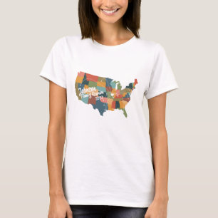 T-shirt femme avec logo de la Réunion