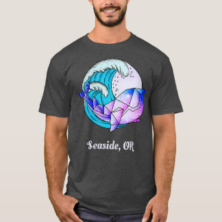 T-shirt Femme Balnéaire OU Japonaise Peinture Géométrique 