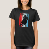 T-shirt Femme Barrel Racing Cheval équitation mignonne Rou (Devant)