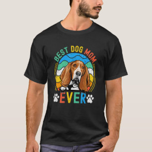 T-shirt Femme Basset Hound Best Chien Maman Ever Maman