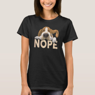 T-shirt Femme Basset Hound Chien Nope Basset Hound
