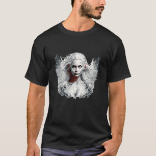 T-shirt Femme Beauté Portrait Imaginaire Peinture Vie sauv