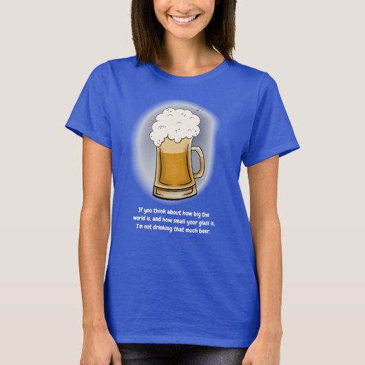 T-shirt Femme Beer Blue (Devant)