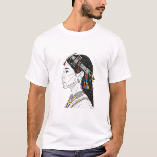 T-shirt Femme berbère amazighe - Bijoux traditionnels en a
