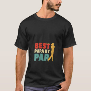 T-shirt Femme Best Papa By Par Golf 1