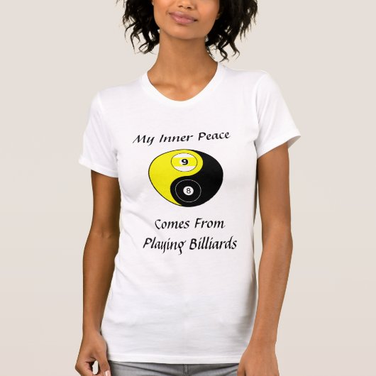 T-shirt femme Billiards (Devant)