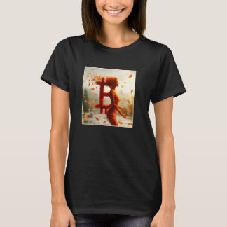 T-shirt Femme Bitcoin Feminine Feminine Femme Plutôt Subti