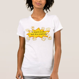 T-shirt femme blanche avec 🍿 pop-corn