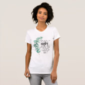 T-shirt Femme blanche Verse Micah Bible (Devant entier)