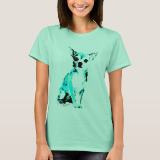 T-shirt femme bleu Chiwawa