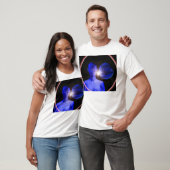 T-shirt Femme bleue dans l'espace (Unisexe)