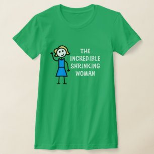 T-shirt Femme Blonde Incroyable qui Rétrécit