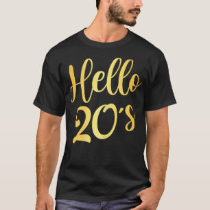 T-shirt Femme Bonjour 20's Femme 20e anniversaire Cadeau 2