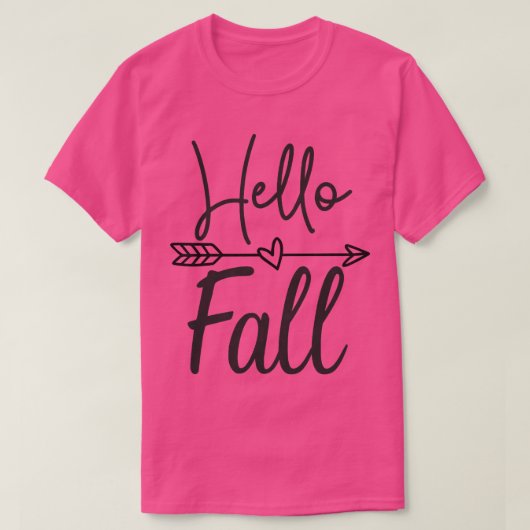 T-shirt Femme Bonjour Automne Mignonne Automne Tee Pour Fe (Design devant)