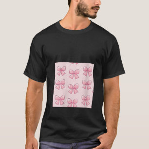 T-shirt Femme Bow fille en Aquarelle coquette Esthétique