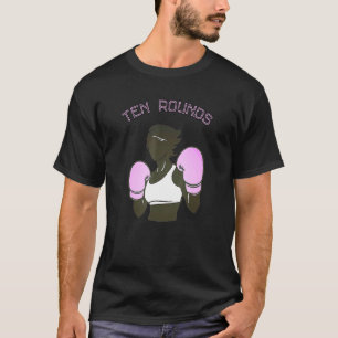 T-shirt Femme Boxant Dix Rondes Femme Boxer Girls