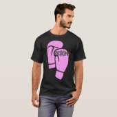 T-shirt Femme Boxer Boxer Gants Boxer Rose (Devant entier)