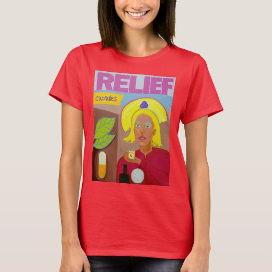 T-shirt femme Brent Bechtel "RELIEF" (Devant)