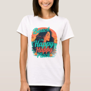 T-Shirt Femme Brésilienne Déesse de la Plage Été P