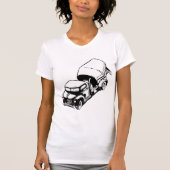 T-shirt Femme Camion Cement (Devant)