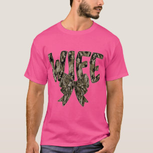 T-shirt Femme Camo Coquette Bow Camouflage Chasse Femme Du