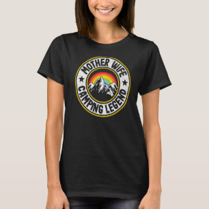 T-shirt Femme Camping Légende Camper RV Camper Femmes en p