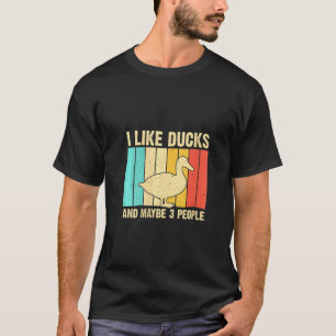 T-shirt Femme Canard Vintage Pour Canard Hommes Femmes Mal