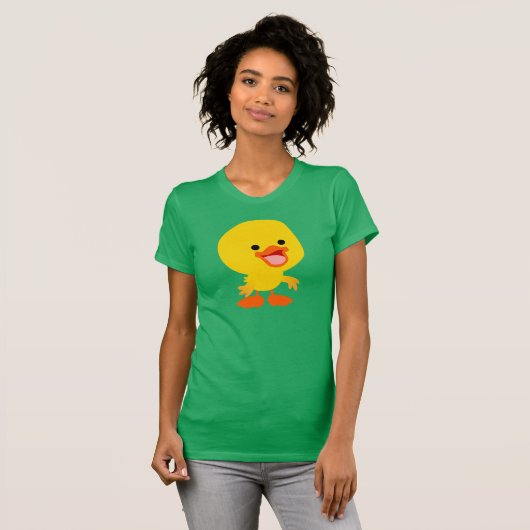 T-shirt femme canicule mignonne et souriante (Devant entier)