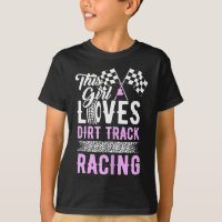 Femme Cette Fille Aime Dirt Track Racing Voiture C