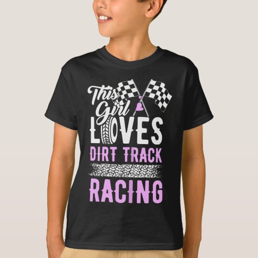 T-shirt Femme Cette Fille Aime Dirt Track Racing Voiture C (Devant)