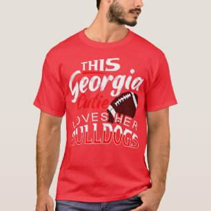 T-shirt Femme Cette Georgia Cutie Aime Ses Bulldogs Sport