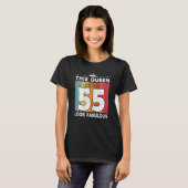T-shirt Femme Cette Reine Fait 55 Fabuleux 55 Ans (Devant entier)