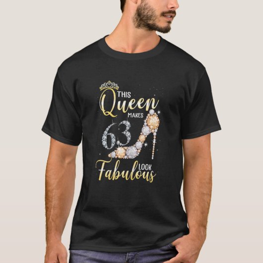 T-shirt Femme Cette Reine Fait 63ème Semblable Fabuleux 63 (Devant)