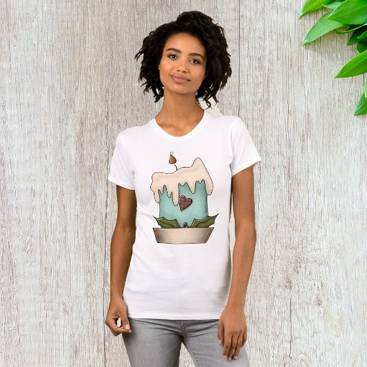 T-shirt femme chandelle de Noël