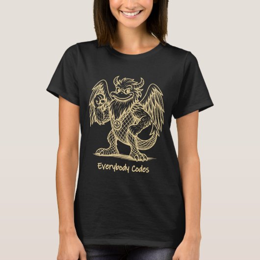T-shirt femme chantée de canards et dragons (Devant)