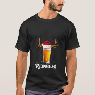 T-shirt Femme Chapeau de Noël Winedeer Reinbeer Renne Coup
