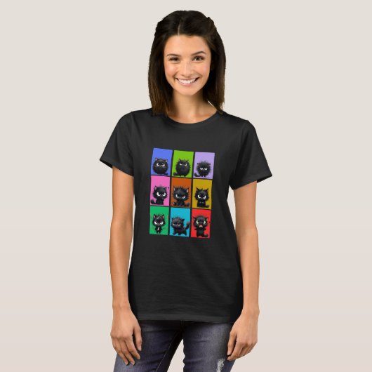 T-shirt Femme Chat (Devant entier)