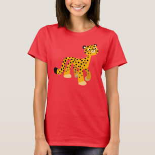 T-shirt femme Cheetah jote Strolling Cartoon