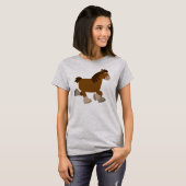 T-shirt femme Cheval de Shire (Devant entier)