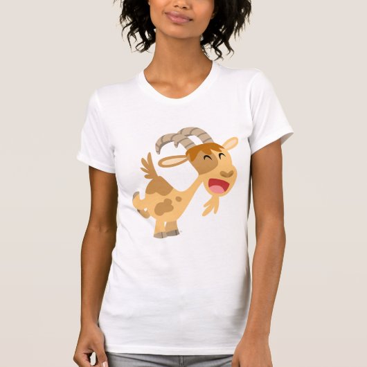 T-shirt femme chèvre joyeux (Devant)