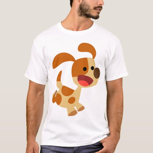 T-shirt Femme Chien en Caricature Fraquant (Devant)