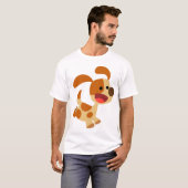 T-shirt Femme Chien en Caricature Fraquant (Devant entier)