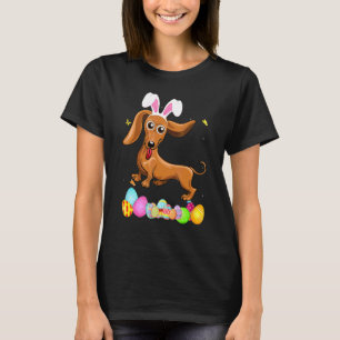 T-shirt Femme Chien Maman Présente De Mignons Oeufs Dachsh