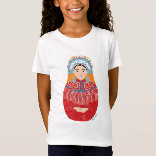 T-Shirt Femme chinoise Matryoshka Girls