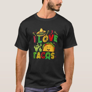 T-shirt Femme Cinco De Mayo I Love Tacos Twosday Mexicaine