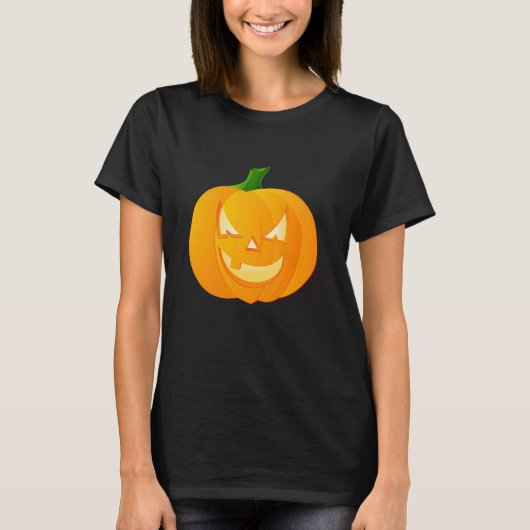 T-shirt femme Citrouille d'Halloween (Devant)