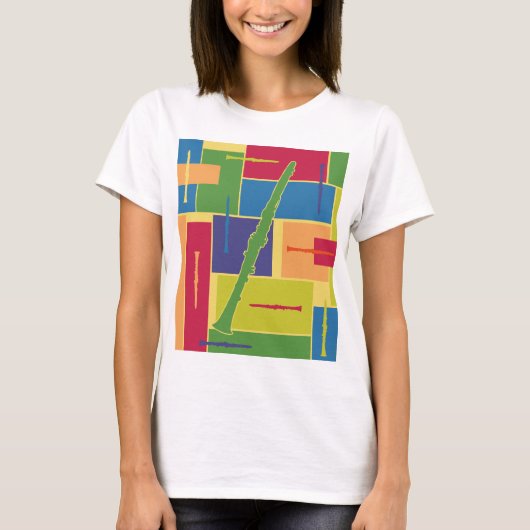 T-shirt femme Clarinette Colorblocks (Devant)