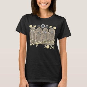 T-shirt femme Cleveland Eclipseland (noir)