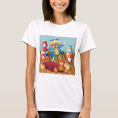 T-shirt Femme Clown Et Jouets (Devant)